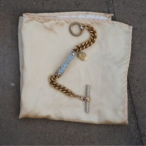 Henri Bendel | Limited Edition | Gold & Blue Crystal Bracelet